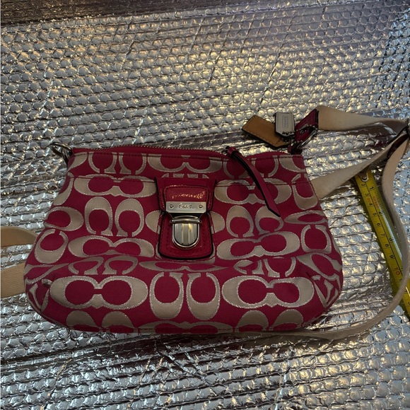 Coach Pink and Cream Crossbody Bag - Picture 7 of 8